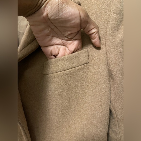 Jil Sanders X UNIQLO +J Wool Tan Peacoat - Picture 11 of 12